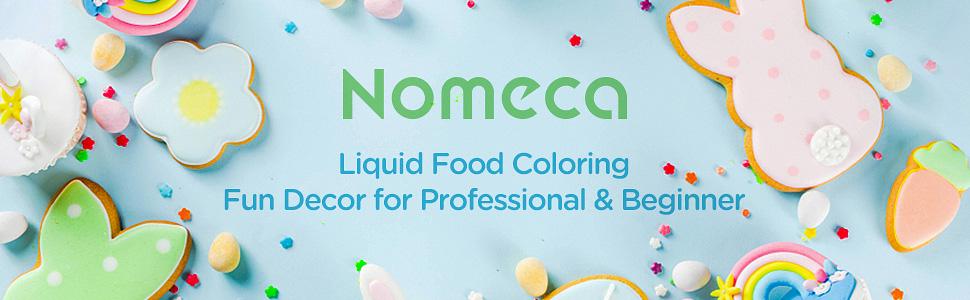 liquid food coloring drops